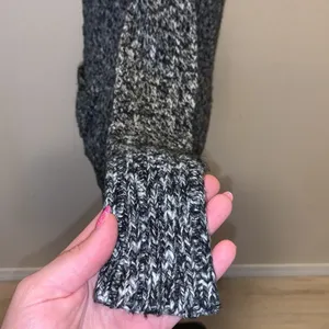 Mudd  heathered grey sequined v-neck button down sweater thumbnail 8