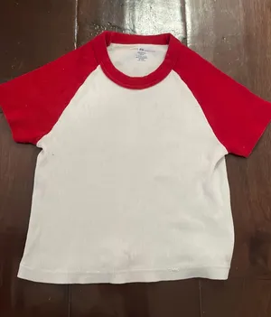 Brandy Melville Red And White Top thumbnail 1