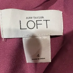 Ann Taylor Loft Purple Dress Size 4 thumbnail 6