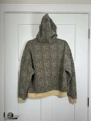 Levi's Women’s medium hoodie, cheetah print oversized sweatshirt thumbnail 4