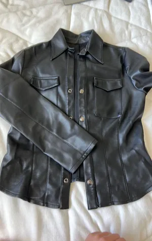 Leather Black Jacket thumbnail 1