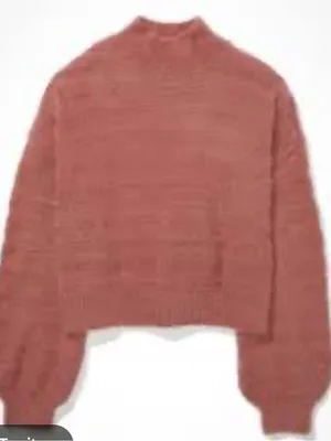 American eagle cropped turtle neck sweater thumbnail 3