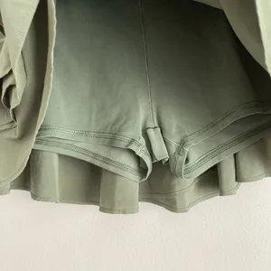 Offline By Aerie Ruffled Skirt Green Skort Womens Size Small Pull On Athletic thumbnail 5