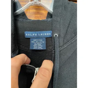 Ralph Lauren zip up French terry hoodie small thumbnail 3
