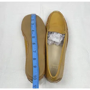 Stuart Weitzman Yellow Patent Leather Loafer Flats Braided Sole Women's 7 thumbnail 14