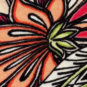 Chicos Floral Abstract Sweater Artsy Boho Statement Eclectic 3 XL 16 3/4 Sleeve thumbnail 7