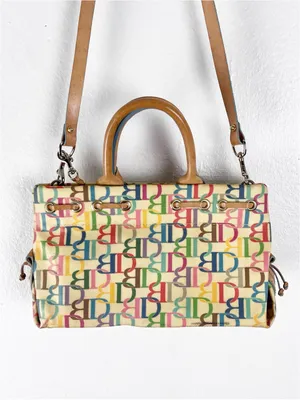 DOONEY & BOURKE Signature Logo Rainbow Zipper Heart Tag Matching Coin Purse Y2K thumbnail 15