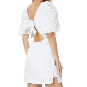 Lilly Pulitzer Women’s Size 14 White Celestina V-Neck Eyelet Mini Dress Romper thumbnail 2