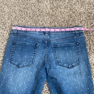 5/$30 🎈 Merona womens Polka dot skinny jeans size 2 thumbnail 8