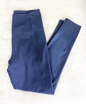 Girlfriend Collective Navy High Rise Leggings Size Small 24” Inseam thumbnail 1
