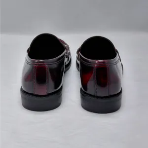Madden Girl Penny Loafers Womens Sz 7 Y2K Burgundy Preppy Workwear Comfort Shoes thumbnail 5