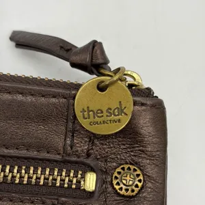 The Sak‎ Womens Wallet Bronze Leather Brass Hardware Reptile Print Trim Bi-Fold thumbnail 11