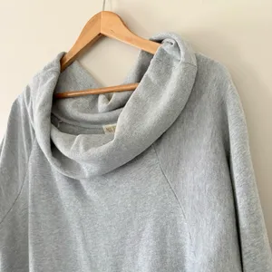 NATION LTD Barbie Off The‎ Shoulder Top Heather Grey Size Large 100% Cotton thumbnail 9