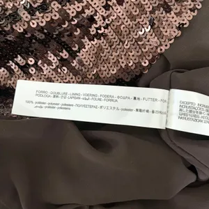 ZARA Chocolate Brown Sequin Halter Maxi Dress‎ Festive Party Sequinned Small thumbnail 13