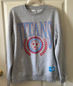 Tennessee Titans Football Season Ticket Member Womens Titans Gray Sweatshirt Med thumbnail 1