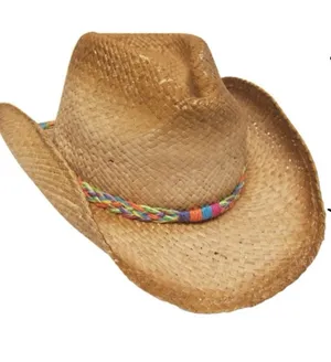 Straw cowboy hat Brown thumbnail 1