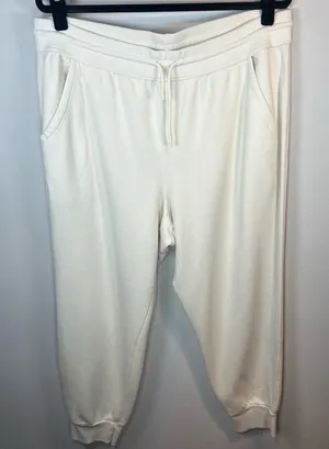 Universal Thread Jogger Sweatpants Cream Drawstring Pickets Cuffed Womens Sz XXL thumbnail 1