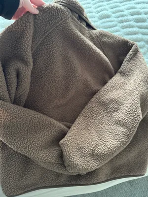Chocolate Brown Sherpa Pullover thumbnail 5