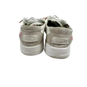 Hey Dude Karina Natural Coconut White Canvas Sneakers Womens 6 thumbnail 7