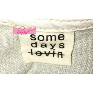 NEW Somedays Lovin' Moku Denim Crop Top Distressed thumbnail 7