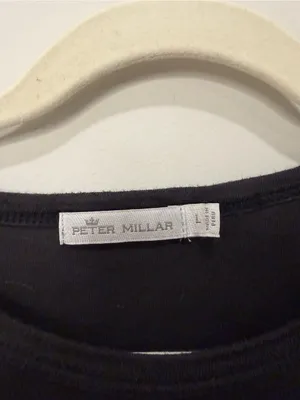Peter Millar Black‎ Pima Cotton Crew Neck T-Shirt Size Large thumbnail 2