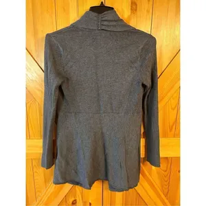 WHBM White House Black Market Women’s Long Gray Cardigan Knit Sweater Sz Small ( thumbnail 6