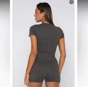 NWT White Fox Seasonal Love Playsuit Charcoal Romper thumbnail 2