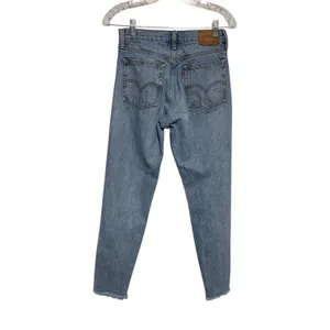 Levi's Wedgie Button Fly Jeans Medium Wash Denim Blue 25 thumbnail 3