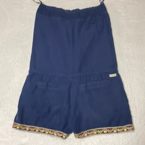 Miss Me• Blue  Embroidered Romper thumbnail 4