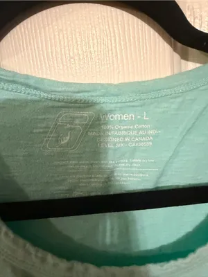 prAna Women's Surf Yoga Tee - Aqua Blue thumbnail 2