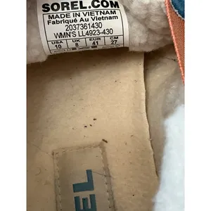 Sorel Explorer Blitz Drift Low Blue Felt Shearling Slip On Shoes LL4923-430 10 thumbnail 7