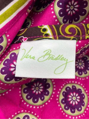 NWT Vera Bradley Very Berry Paisley Quilted Tote Bag Pink Purple Floral Made USA thumbnail 9
