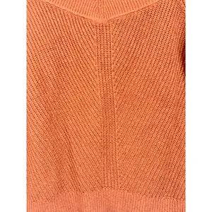 Abercrombie & Fitch Brown Knit Pullover Off The Shoulder V-Neck Sweater Size L thumbnail 6