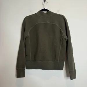 Lululemon Women’s On Repeat Bomber Jacket 8 Dark Olive Athletic Active Full Zip thumbnail 5
