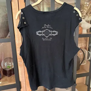 Vintage 2003 Harley Davidson stars baby tank top grommet short sleeve muscle y2k thumbnail 5