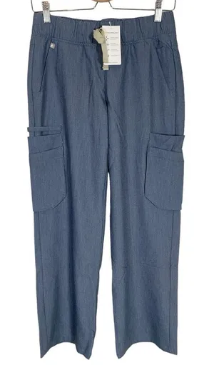 NEW Figs Tema Performance Wide Straight Leg Pants Size XXS thumbnail 1