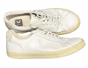 Veja‎ Esplar White Leather Sneakers Size 9 thumbnail 1