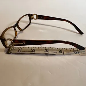Gucci Eyeglasses Womens GG 3553 Dark Tortoise Gold Horsebit Crystal Frames Only thumbnail 12