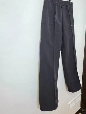 Nike Trend Woven Mid Rise Full Length Pants Women's - Black - Size S -FQ3588-010 thumbnail 3