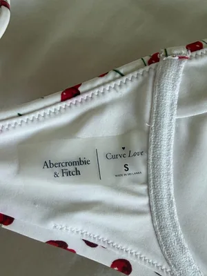 Abercrombie & Fitch curve love ruched underwire top and mid rise bikini bottoms thumbnail 8