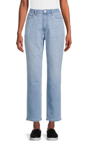 No Boundaries Juniors High Rise Mom Jeans, 27" Inseam thumbnail 1