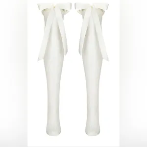 NWOT Stems Lolita Knee Socks in White thumbnail 3
