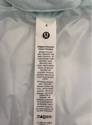 Lululemon another mile vest sheer blue thumbnail 4