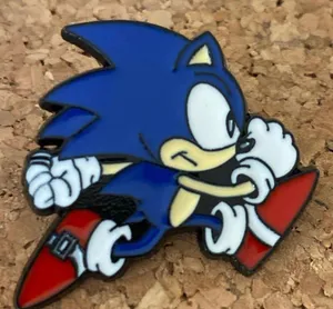 Boutique Sonic Game Kawaii Pin Badge Brooch Unisex thumbnail 1