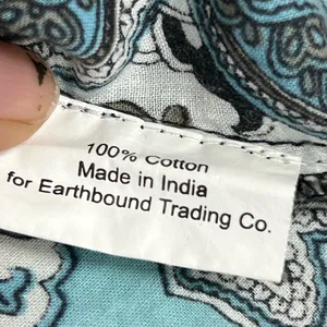 Earthbound Trading Co S Blue White Paisley Flared Leg Pants Womens Wide thumbnail 9