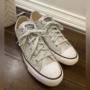 Converse Chuck Taylor All Star Low Top Metallic Shimmer Sneakers size 9 thumbnail 2