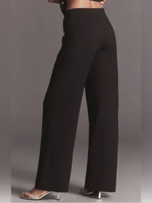Maeve Colette Embroidered High-Rise Wide-Leg Full-Length Pants 29P thumbnail 2