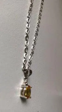 Orange Crystal Necklace thumbnail 2