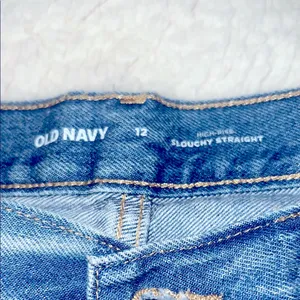 Old Navy High Rise Blue Crop Jeans Classic Style‎ thumbnail 10