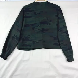 Social Standard by Sanctuary Cardigan Size S Green Camo Cropped Cardigan Utility thumbnail 3